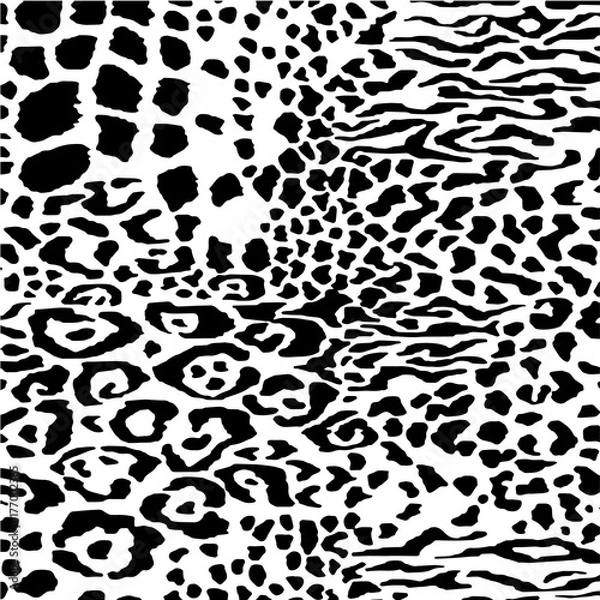 Fototapeta abstract pattern leopard animal