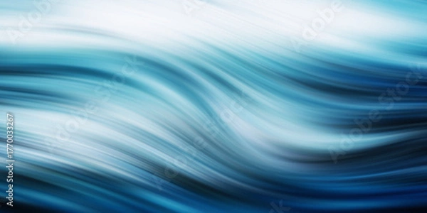 Obraz Dynamic Blue Abstract Flowing Lines Background