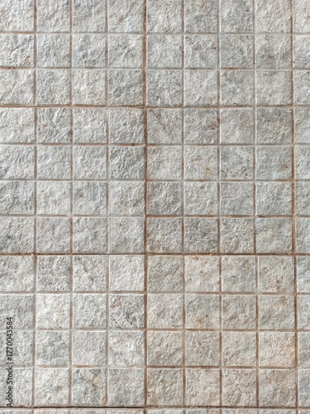 Fototapeta White and grey tiles texture for background. High resolution photo. Full depth of field