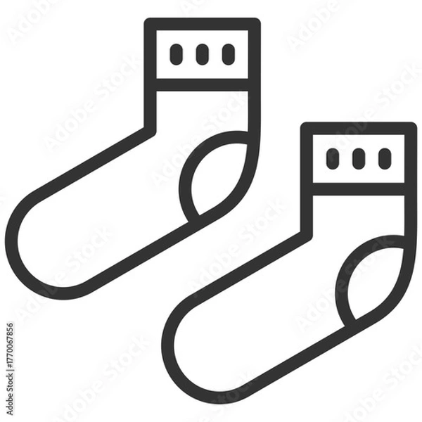 Fototapeta Socks icon