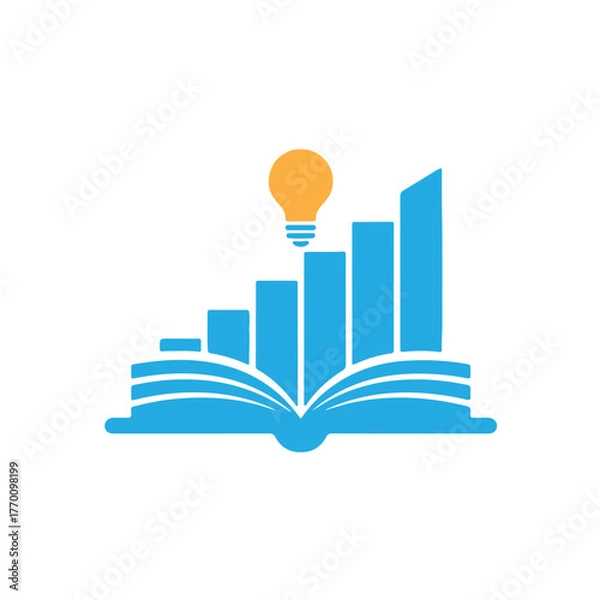 Fototapeta vector illustration of a stack of books