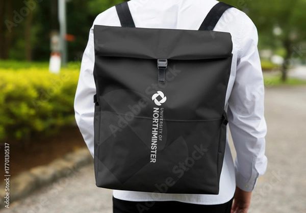 Obraz Stylish University Branded Backpack Mockup PSD