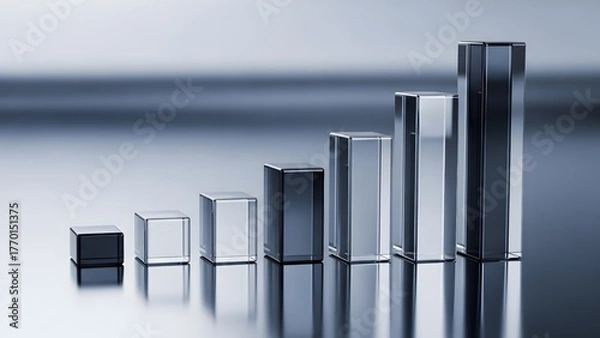 Fototapeta business graph on dark background