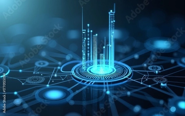 Fototapeta Technology Transfer and Development: Facilitating the transition of new technologies from research institutions to commercial applications, enhancing innovation and market reach. High quality