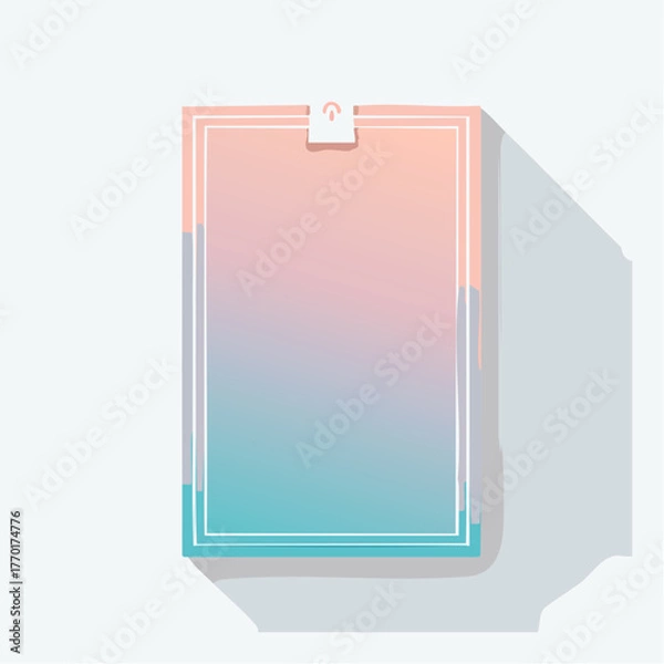 Obraz Modern Clean Marketing Vertical Vector Art