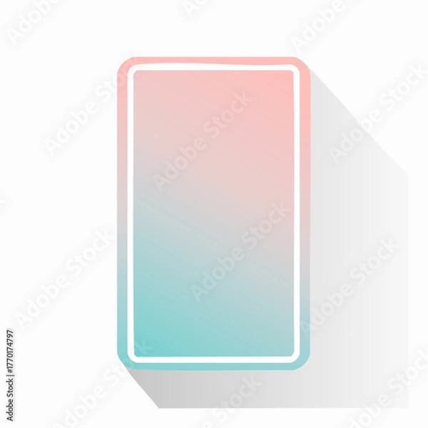 Obraz Minimal Pastel Gradient Layout Vector Design