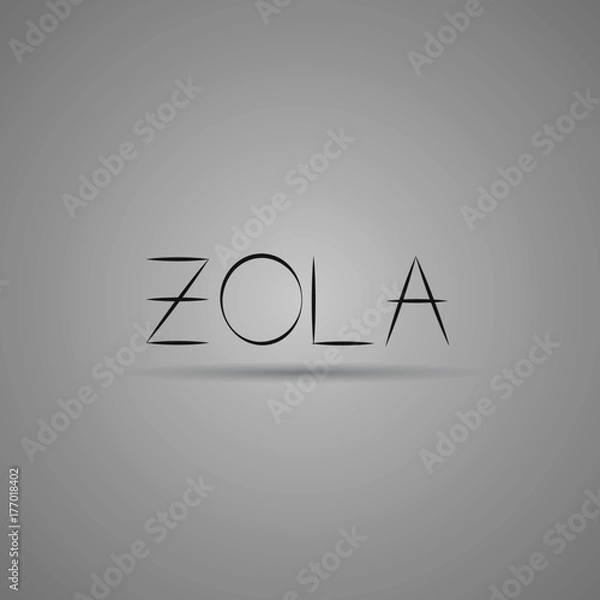 Obraz  logotype vector design template in grey background