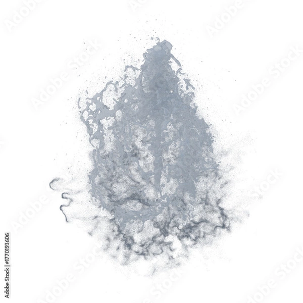 Obraz Fountain with foam isolated transparent background 3d rendering
