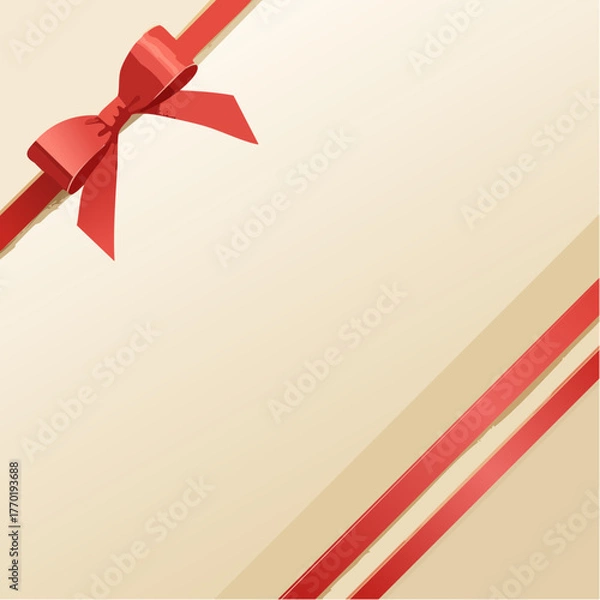 Obraz Holiday Gift Banner Vector Template