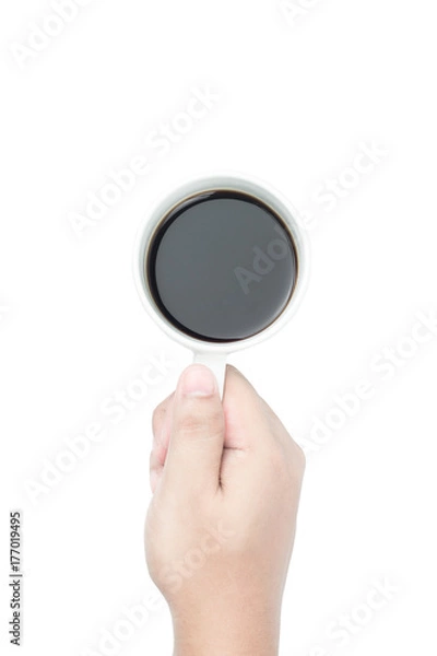 Obraz hand holding coffee cup
