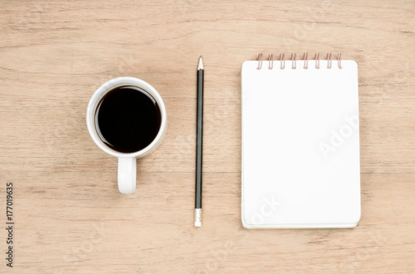 Obraz coffee time and note