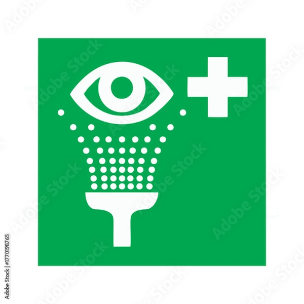 Fototapeta eyewash station vector design...