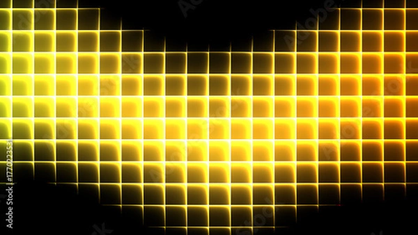 Obraz 黒背景とカラフルなホログラム