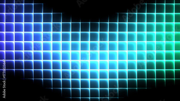 Obraz 黒背景とカラフルなホログラム