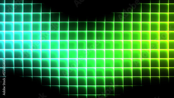 Obraz 黒背景とカラフルなホログラム