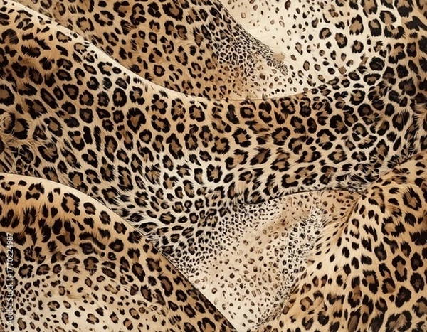 Obraz abstract leopard print texture design	