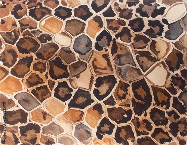 Obraz abstract leopard print texture design	