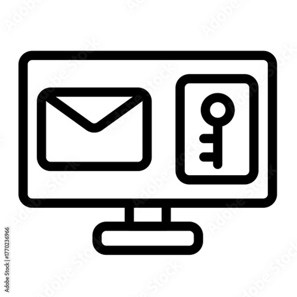 Obraz two factor authentication icon for illustration