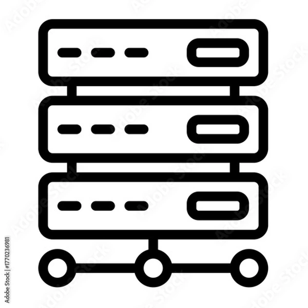 Obraz vpn server icon for illustration