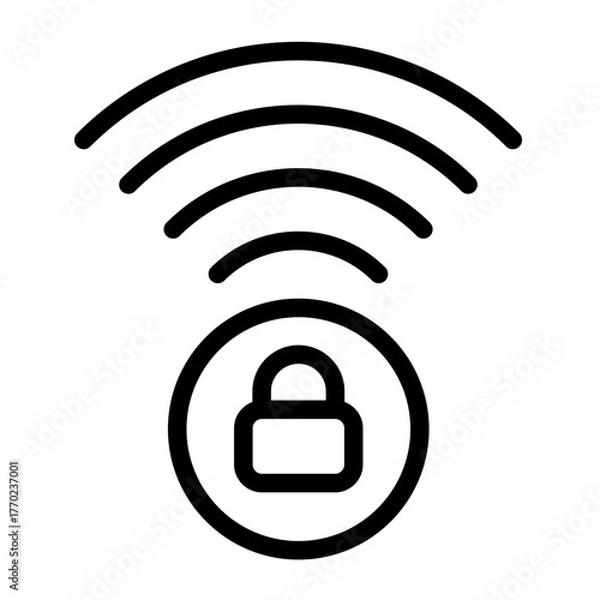 Obraz wireless network protection icon