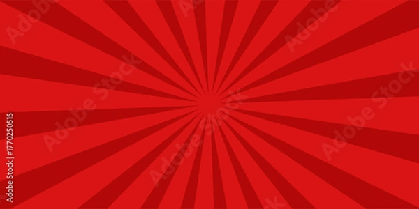 Fototapeta Comic background with red color