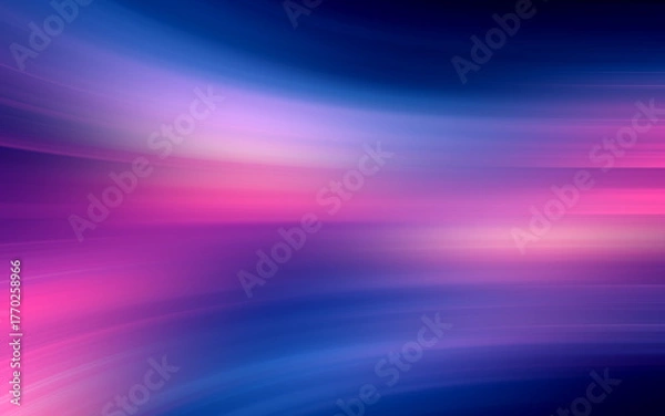 Fototapeta Abstract background with speed light effect. Blue pink purple wavy texture wallpaper. 3D rendering