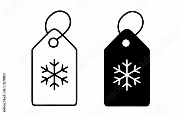 Obraz Tag icon set isolated on white background