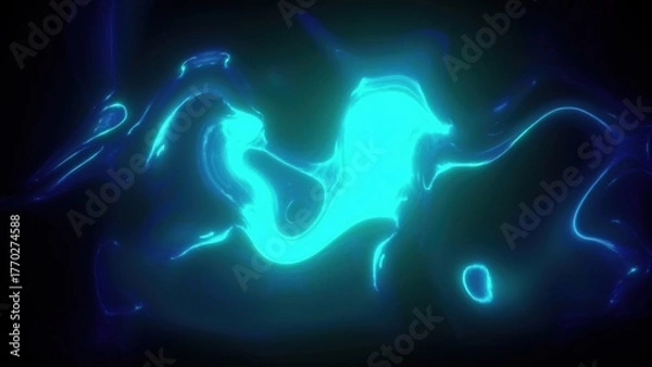 Obraz Abstract turbulent energy. Computer generated 3d render