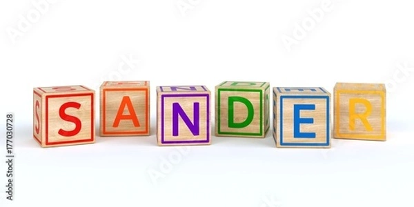 Obraz Name Sander bunte Würfel