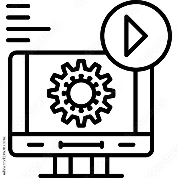 Obraz Video Production Icon Vector Element