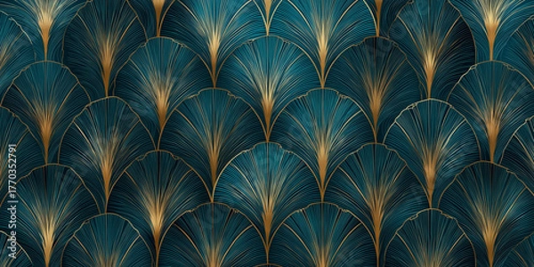 Obraz Art deco great Gatsby pattern