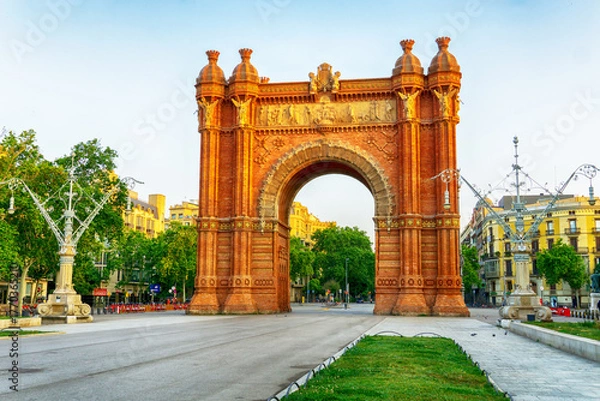 Fototapeta The Arc de Triomf, Barcelona, Spain