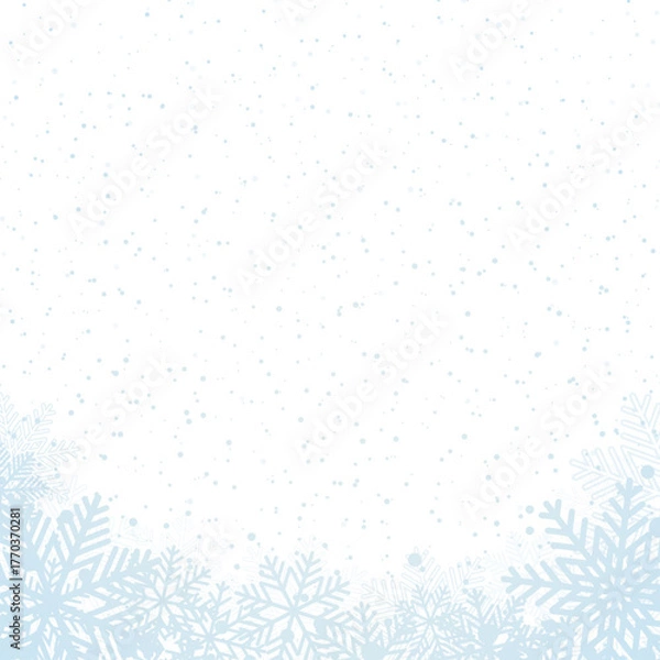 Obraz Winter background with snowflakes