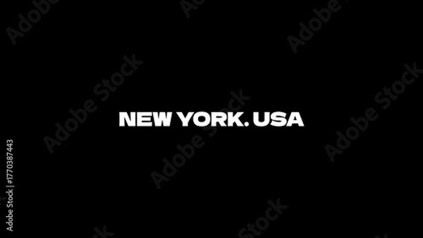 Fototapeta Animation Text Titles 4