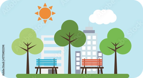 Fototapeta 公園　アイコン