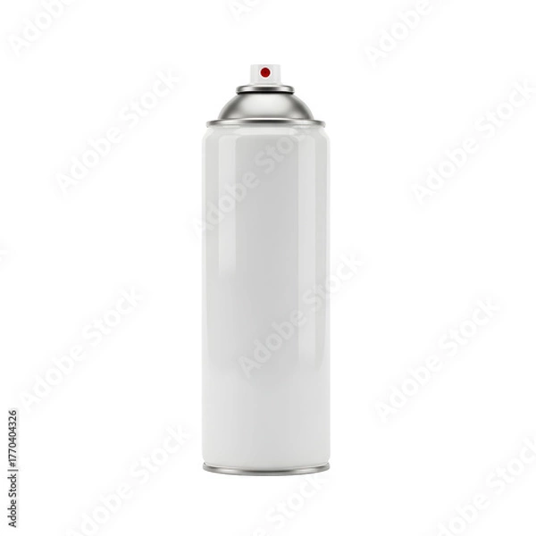 Fototapeta White spray paint can isolated on transparent background