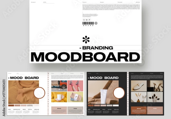 Obraz Graphic Design Mood Board Presentation