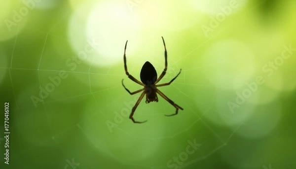 Obraz Spider Web Close-up