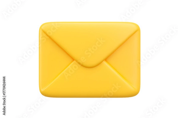 Obraz yellow mail 3d icon