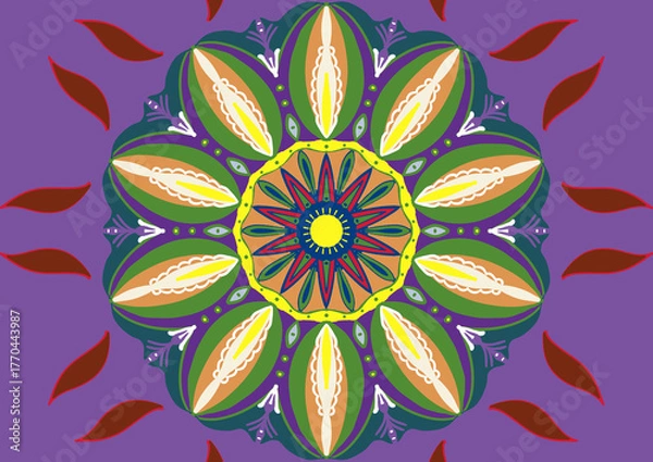 Fototapeta abstract flower background