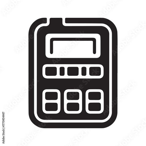 Fototapeta Pager Beeper Vintage Communication Symbol Icon