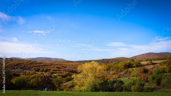 Obraz autumn landscape in the mountains