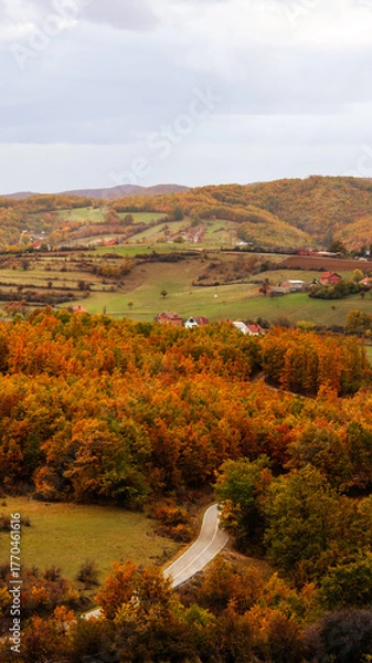 Obraz autumn landscape in mountains
