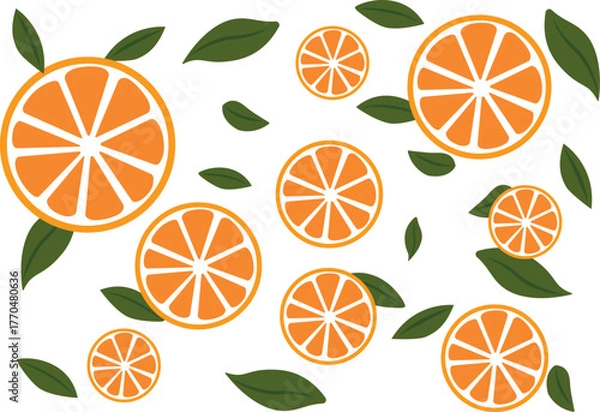 Obraz Fruit mandarin isolated on white background