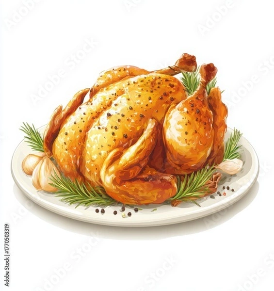 Obraz thanksgiving turkey dinner