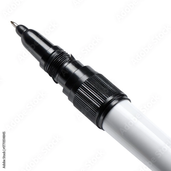 Obraz Single marker pen png stationery png office png writing png permanent png black png cap png tool png drawing png supplies png transparent background image