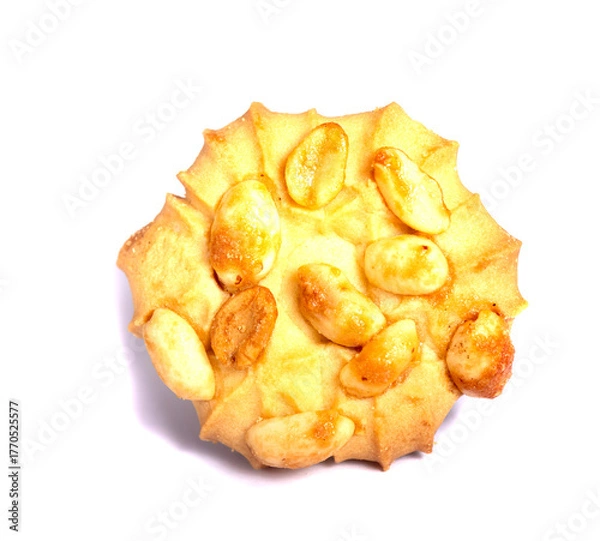 Obraz cookie isolated on white background.  Sweet biscuits. Homemade pastry.
