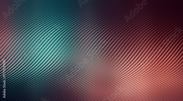 Fototapeta Abstract background with diagonal lines and a gradient of teal, pink, and purple colors creating a modern design