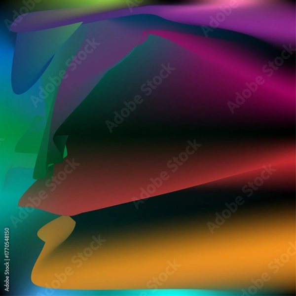 Obraz Colorful abstract gradient background vector design