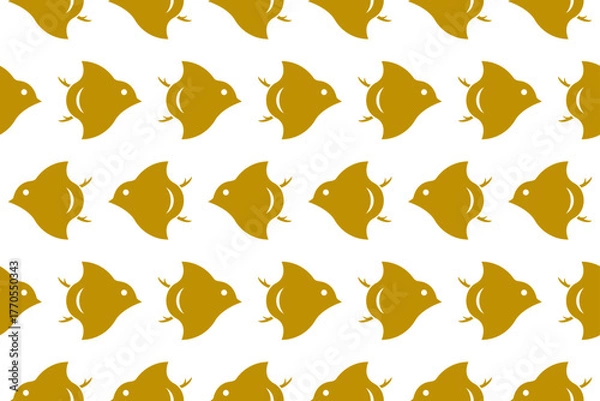 Obraz 千鳥模様のシームレスパターン